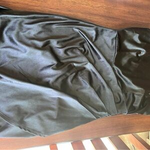 Elegant Black Satin Dress